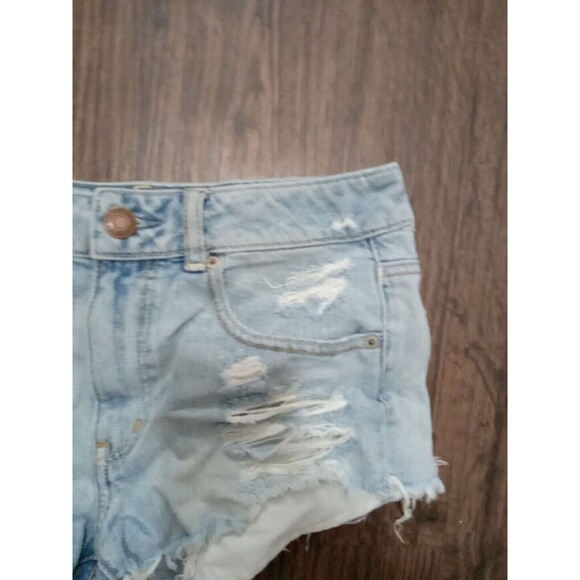 American Eagle Shorts Bundle Womens Size 6 Blue Distressed Cutoff Cotton - Picture 4 of 16